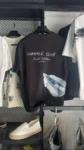تيشيرت رجالي أوفر سايز أسود بطبعة يخت SUMMER CLUB
